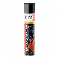 KUDO KU-5241 Краска для гладкой кожи черная 400мл 1/12шт